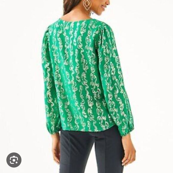 Lilly Pulitzer Miriam Silk Top - Picture 3 of 6